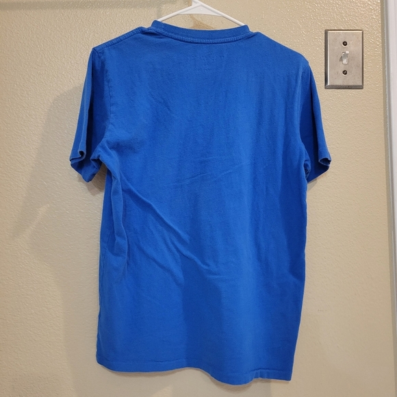 Aeropostale Distressed Vintage Men Blue Times Square T Shirt Size Small - Picture 2 of 6